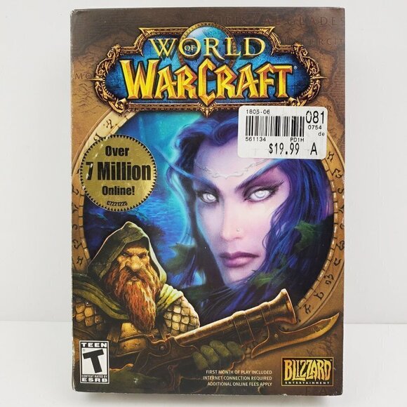 World of Warcraft Blizzard 2004 Vanilla PC Game Complete in Box 5 Discs - Picture 2 of 7